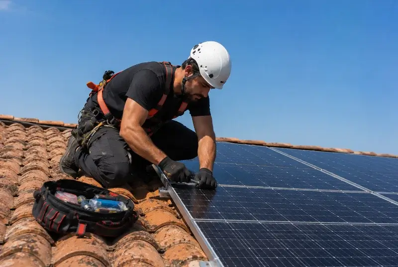 Maintenance et monitoring de panneaux solaires à Saint-Martial-de-Valette
