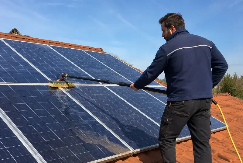Nettoyage et entretien de panneaux solaires à Saint-Martial-de-Valette
